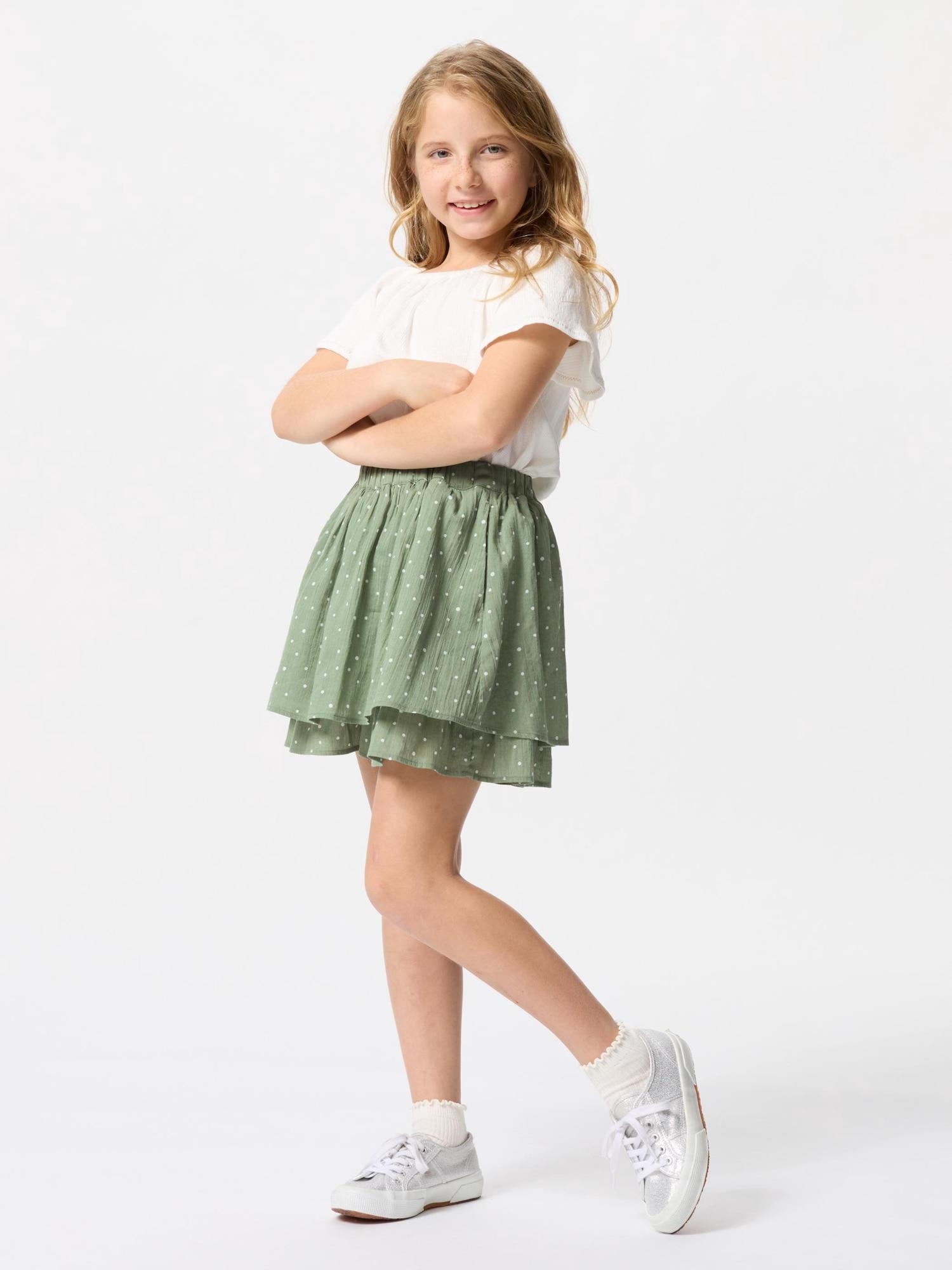 

Uniqlo Мини-пальто с принтом для девочек в горошек 53 GREEN/KIDS 140