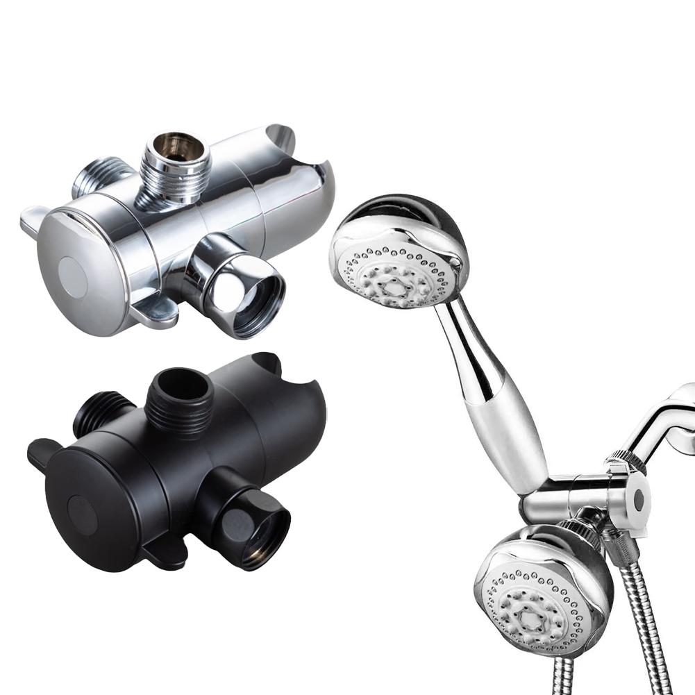Fixed Showerhead Connector 3-Way Diverter Bathroom Upgrade Versatile Shower Solution DIY Friendly Installation