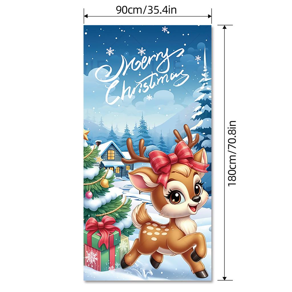 Christmas Background Cloth, Explosive Decorative Banner Hanging Cloth, Camera Couplet Direct Sales