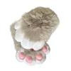 Guanti Zampe di Gatto in Pelliccia Sintetica Zampe Therian Paws Peluche Fursuit Zampe Halloween Cosplay Costume Zampe di Volpe Animale Manopola Donna Uomo