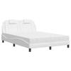VidaXL Lit avec Matelas, Lit Rembourré avec Coussin de Tête de Lit, Lit Double, Lit Adulte, Meuble de Chambre à Coucher 3208797