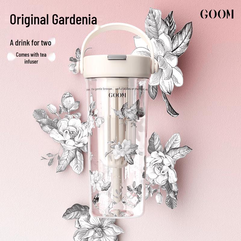 GOOM Children s Tritan Straw Water Bottle 600ml