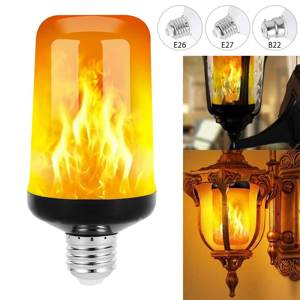 5W SMD LED Flame Effect Bulb, E27 Base - Ideal for Bar, KTV, Festival Decorations