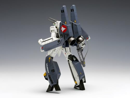 Wave Super Dimension Fortress Macross VF-1S/A Super Valkyrie Battroid 1/100 Scale Plastic Model Kit, Approximately 16cm Tall, MC-068