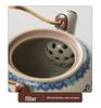 Ru Kiln Lotus Tea Set: One Pot, Six Cups with Tray - Kung Fu Style