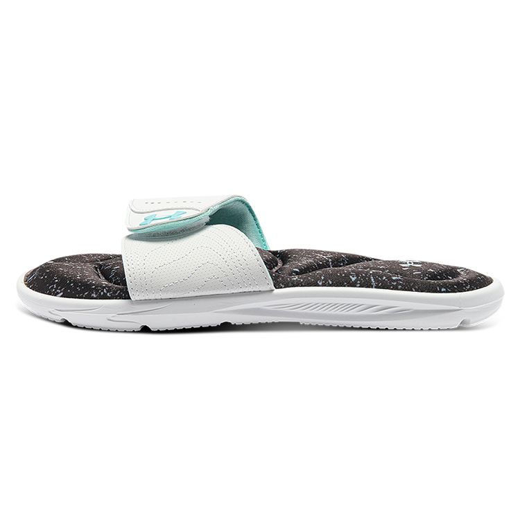 Under Armour Ignite VI Graphic FB Slippers White Black 3023767-104 40.5