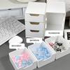 3-patrový plastový organizér na kosmetiku se zásuvkami, multifunkční stolní úložný box na šperky, kancelářské potřeby