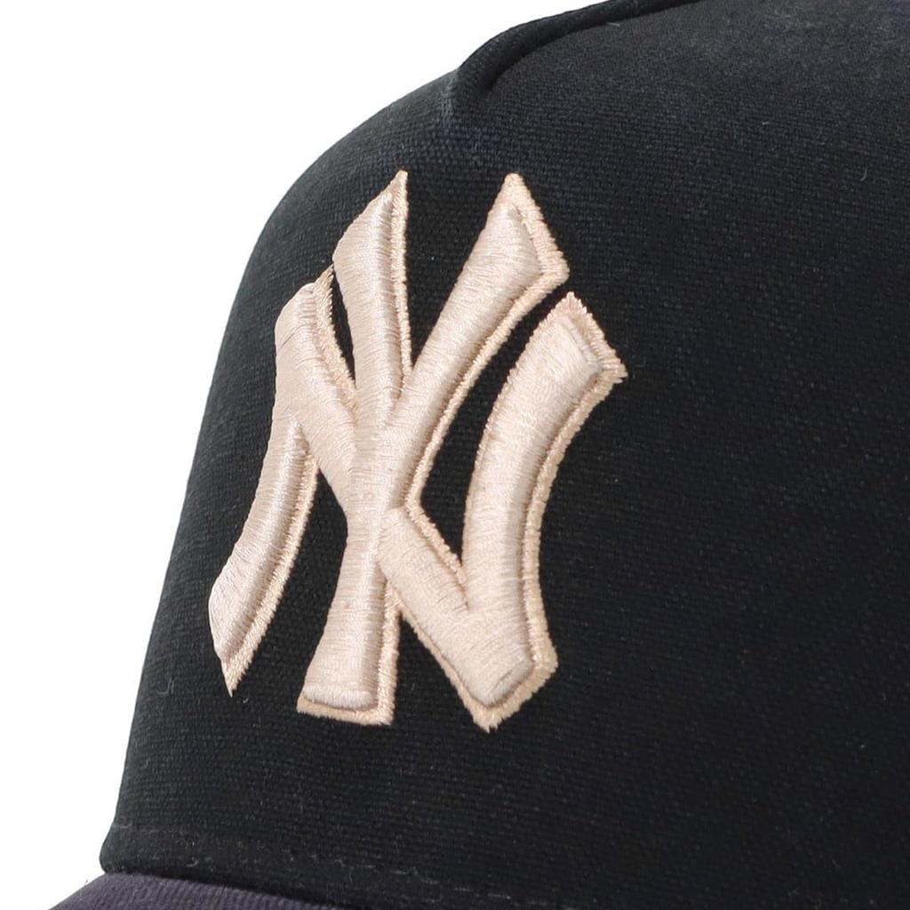 New Era 9FORTY AFrame Strap Mesh Cap 15228711 NER37C3414 NY New Era Mesh Cap 9FORTY Side Patch MLB ONSPOTZ Collaboration SIDE PATCH 2Tone MLB New York