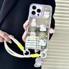 Zhitai iPhone Case: Summer Cartoon Mirror Lanyard Case for 16 Pro Max & 15 Pro, Compatible with Apple 14.