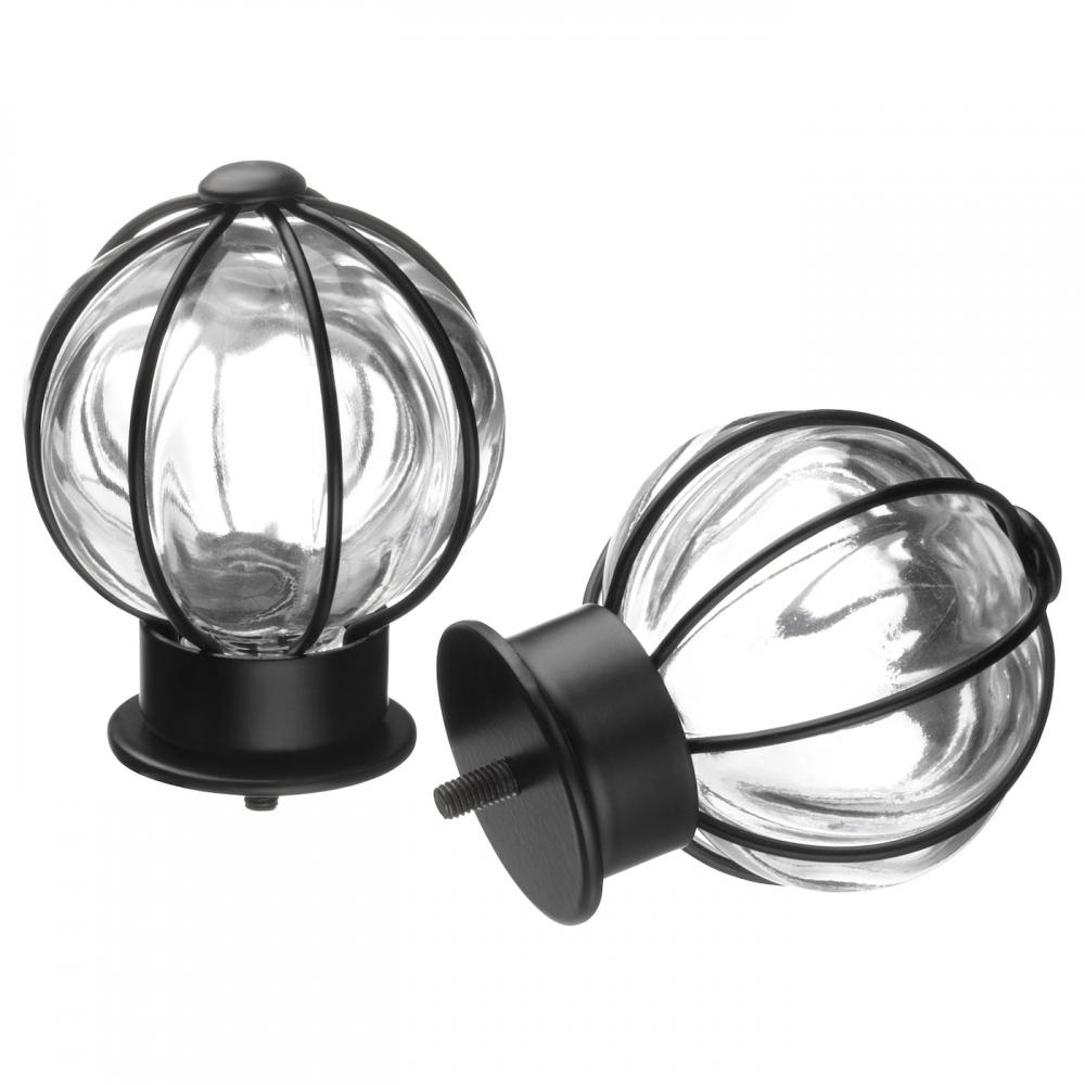 

IKEA BL ST Blast Концы карнизов 1 пара, черные