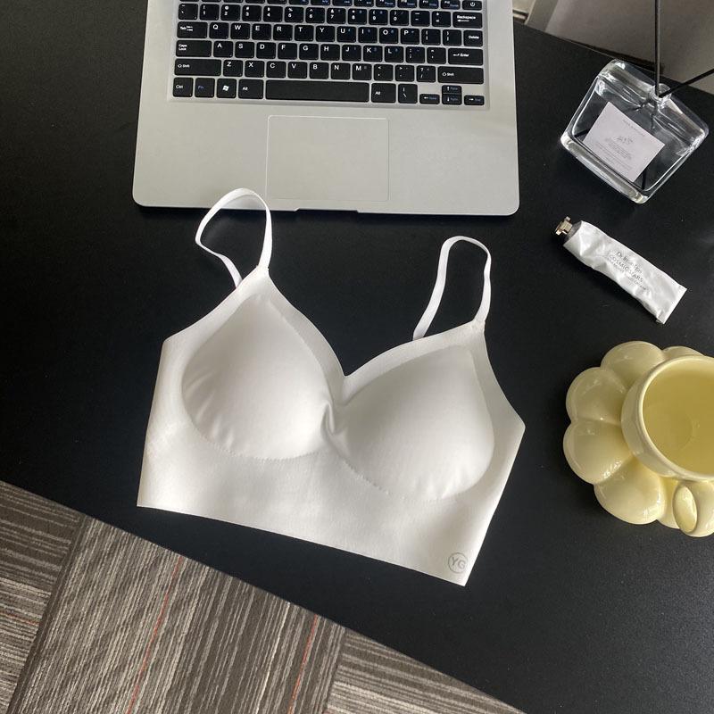 Large U-shaped White Criss-cross Open Back Push-up Bra for Small Busts - Strappy, Seamless, Sexy Style.