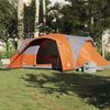 VidaXL Family Dome Tent 6 Person Grey and Orange Waterproof 4009469