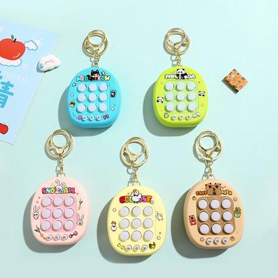 Tic-Tac-Toe Keychain: Cute Cartoon Decompression Toy for Kids