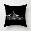 45X45CM ins Nordic modern simple black and white wind pillowcase sofa office seat car cushion cover home decoration