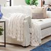 Soft Double-Sided Rabbit Fur Throw Blanket for Sofa or Bedroom