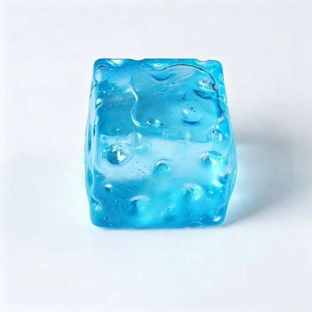 Cube Shape Squeeze Toy Translucence Decompression Toy Stress Relief Sensory Toy Adult