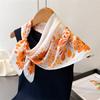 70cm Square Printed Designer Women Scarf Silk Satin Scarves Shawl Headband Hijab Bandana Wrap Bufanda Lady