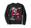 Dabbing Pit Bull Dog Merry Christmas Party Boys Girls Kids Sweatshirt