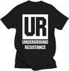 Mens Clothing Underground Resistance Records Cotton Men T Shirt Detroit Techno Ur EDM House Sportswear Tee Shirt