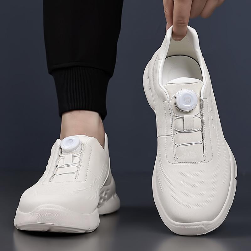 Fashion 2025 New Men's Rotary Button Casual Shoes Lightweight Walking Sneakers Breathable Flats Comfortable Outdoor Sports Shoes for Men