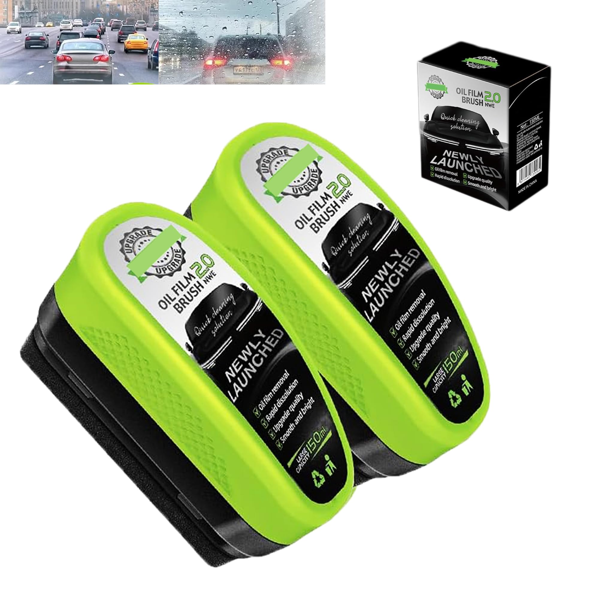 

Film Remover , Car [2025 Model - Integrated Cleaning Brush] Car Glass , зелёный