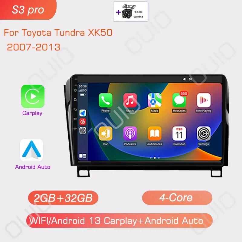 Android Radio For Toyota Tundra XK50 2007-2013/Sequoia XK60 2008-2017 Car stereo Multimedia Player Carplay Auto GPS navigation
