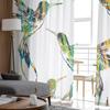 Tende in Tulle Colibrì Astratto Soggiorno Cucina Tenda in Chiffon Camera da Letto Balcone Tenda Velata Moda Arredamento Casa
