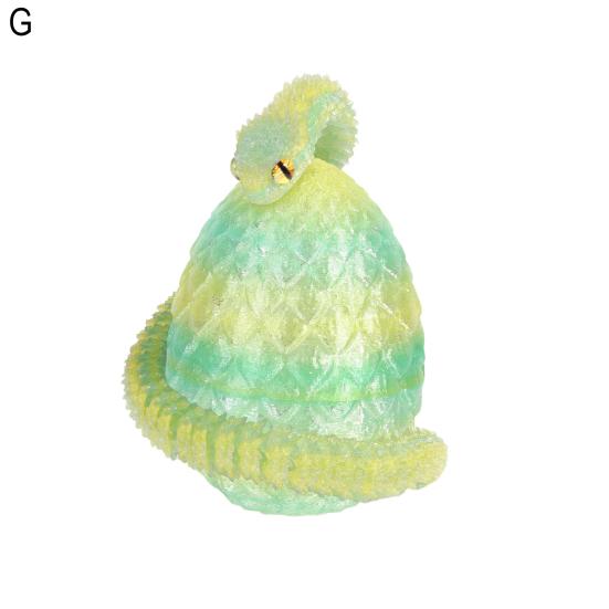 3D Printed Snake Egg Figurine Movable Joints Snake Eggshell Figure Fidget Toy