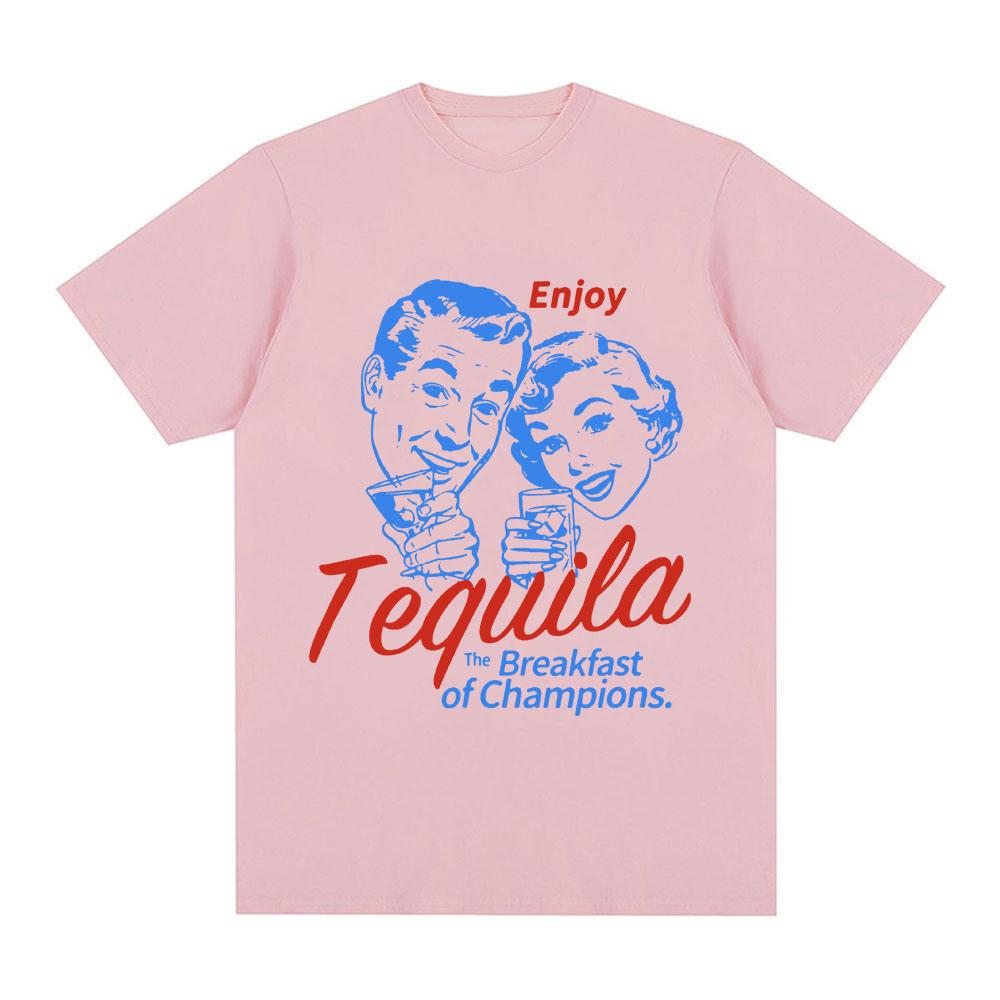 Enjoy Tequila Retro Graphic T Shirt Men Women Cute Funny Alcohol Drinking T-Shirts Vintage Fashion T Shirts Tops Unisex Clothing