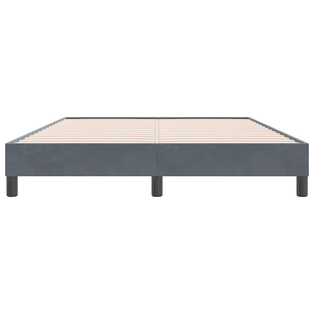 Łóżko Typu Box Spring Bez Materaca Ciemnoszary 160X220 Cm