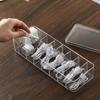 8-grid Transparent Data Cable Storage Box Desktop Phone Charger Charging Cable Finishing Box Dustproof Hub Sorting Organizer Box