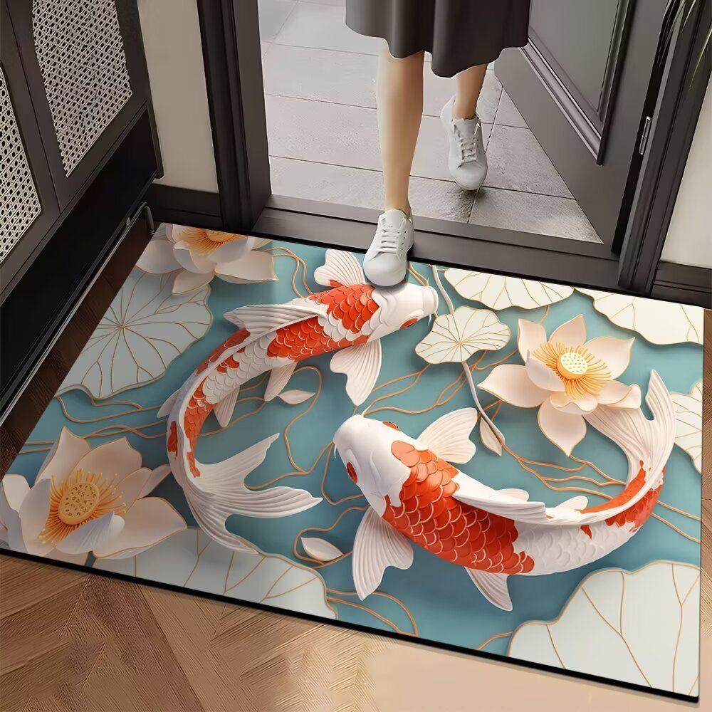 

Впитывающий коврик для ванной комнаты и туалета, противоскользящий и износостойкий коврик для ног, коврик для входной двери 40cm*60cm