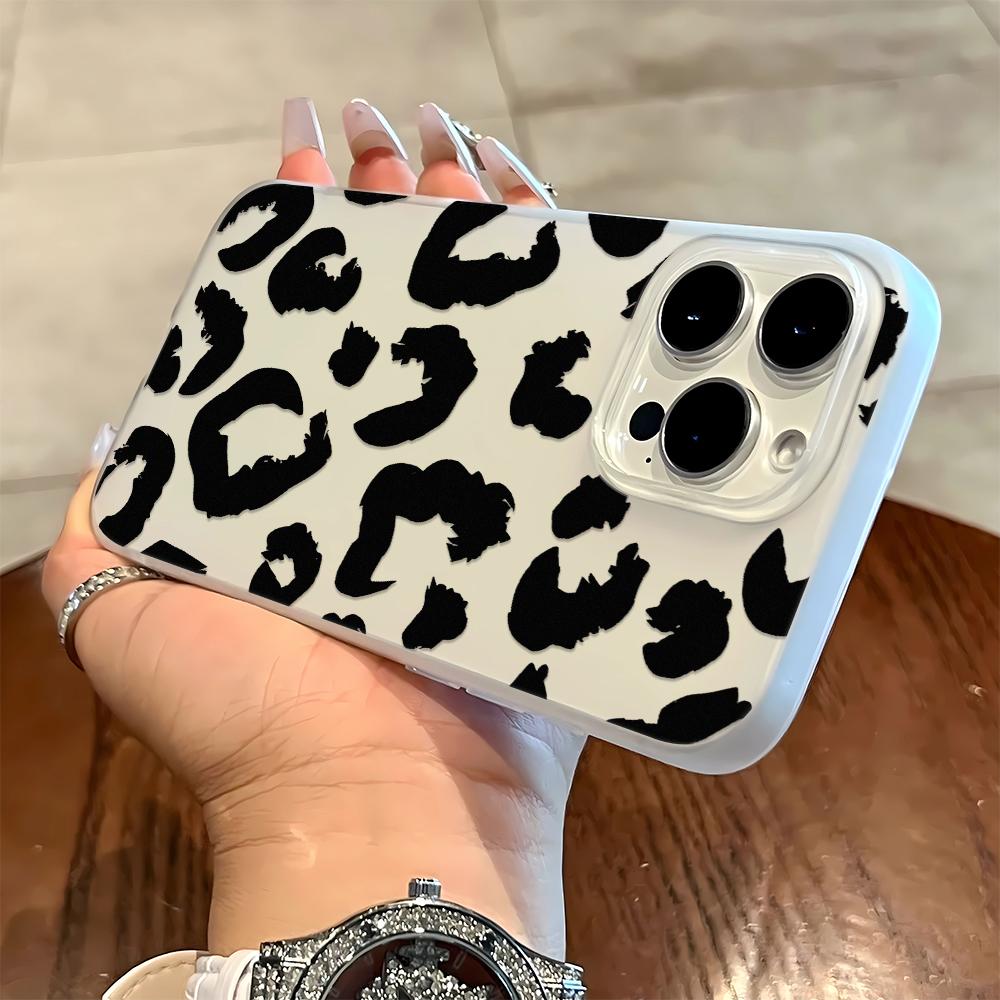 

Black Spot Design Phone Case For IPhone 17 Case For IPhone 13 16 15 14 12 17 11 15 Pro Max XR 7 8 Aesthetic Floral Cover Funda iphone 11 Pro