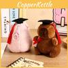 Keychain Plush Capybara Adorable Cartoon Gift Parties Gathering Pendant Backpack