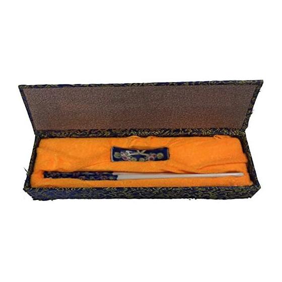 Peranakan Chopsticks and Chopstick Rest Set - Indigo Blue, 1 Pair Chopsticks, 1 Chopstick Rest, Singapore, Malaysia, Peranakan Ware, Peranakan Goods,