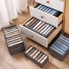 Space Saving Pants Storage Box Durable Non Woven Fabric Pants Organizer Wardrobe Clothes Storage Container for Home