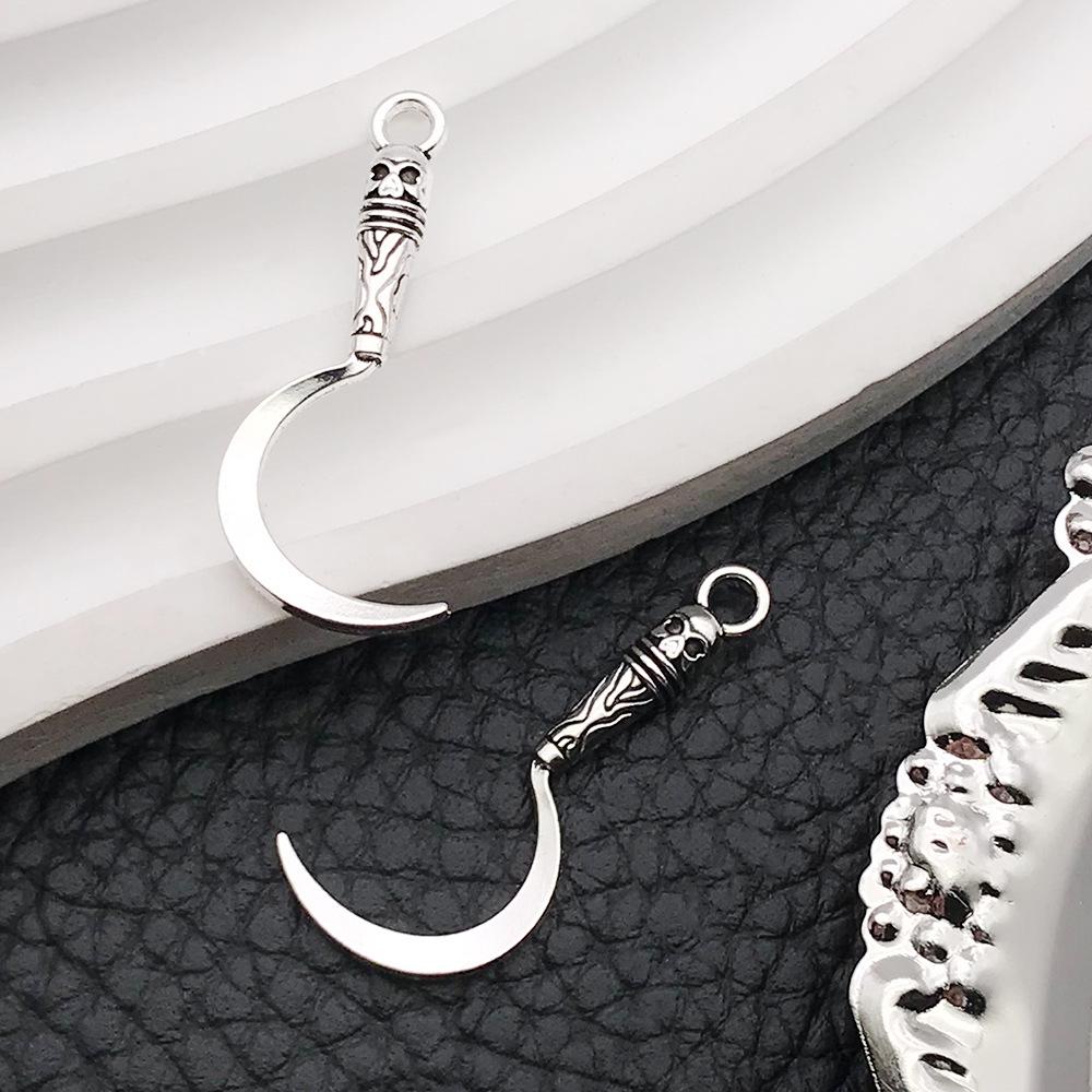 

Набор из 16 подвесок в виде мечей-сцимитаров из сплава под старинное серебро для DIY брелоков и украшений