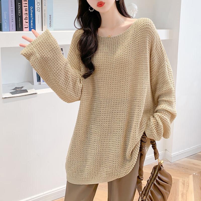 

Moka Na Loose Long-Sleeve Knit Sweater One Size