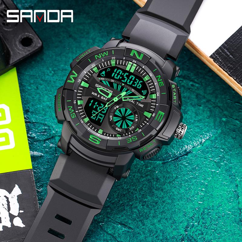 Sanda Luminous Outdoor Sports Digital Watch for Men, Women, and Students – Stylish and Cool Wristwatch