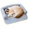 Dog Accessories Breathable Dog Cooling Mat Non-Slip Comfortable Pet Sleeping Pad With Pillow Detachable Cat Cold Bed Mat Bedroom
