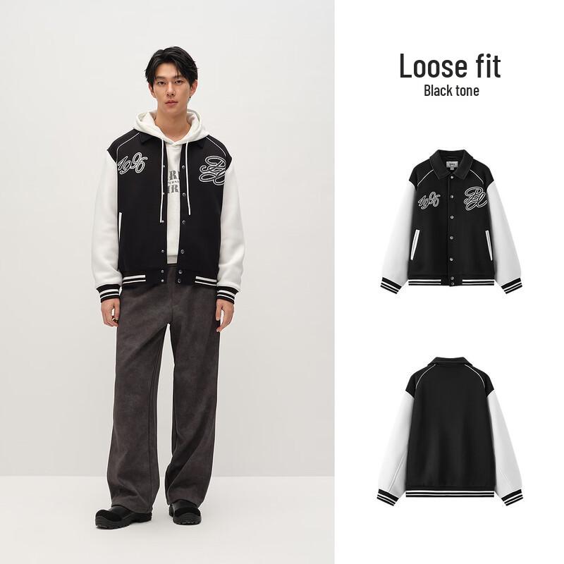 Semir Men's Color Block College Style Baseball Jacket
