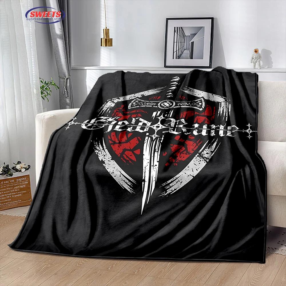 Crusade Cross Templar Knight 3D Printed Flannel Blanket for Bed Bedroom Sofa Picnic Throw Blanket for Cover Outdoor Leisure Nap