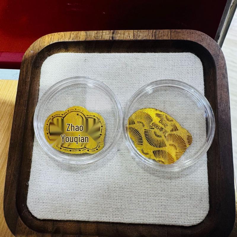 Pure Gold 999 Wealth-Boosting Mobile Phone Sticker - 2mg Gold for Daily Prosperity