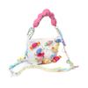 DIOR [Customized Cosmetic Bag] Fantasy Incredible Sugary French Elegant and Gentle White Textured Fabric Storage Bag