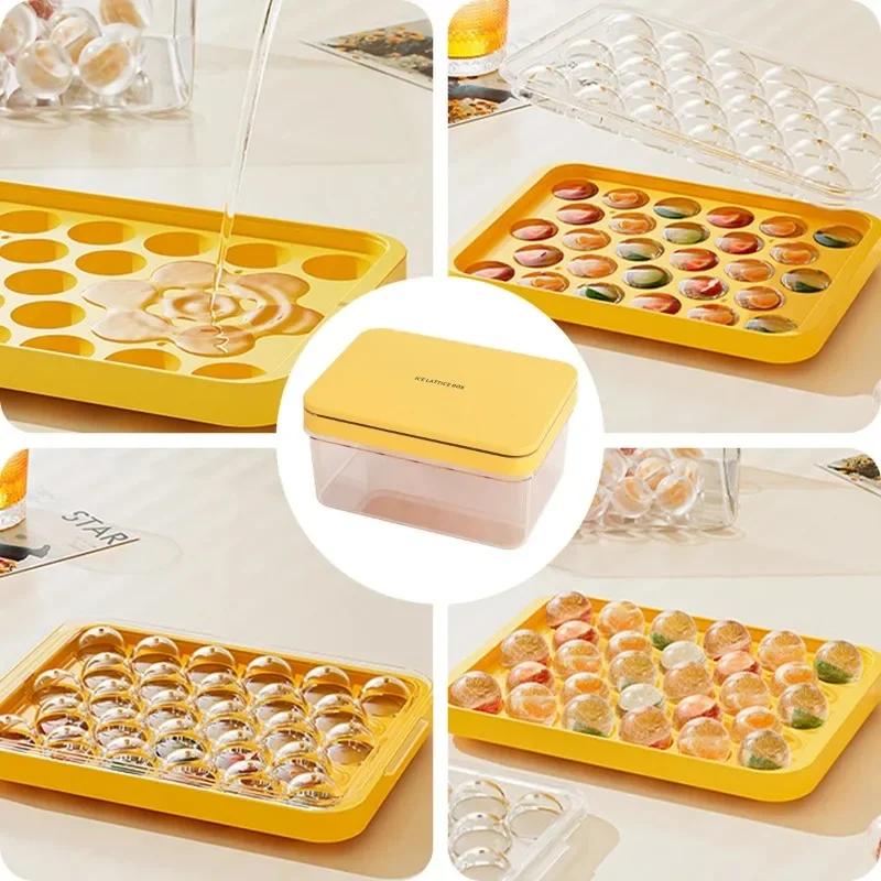 22 Ice Ball Mini Round Ice Cube Tray Silicone Ice Cube Tray with Lid and Ice TrayIce Maker for Whiskey Cocktails and Homemade