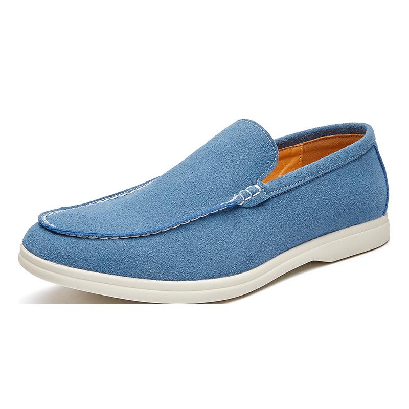 Plus Size Men s Slip-On Loafers: British Style Suede Moccasins for Formal and Casual Wear 44