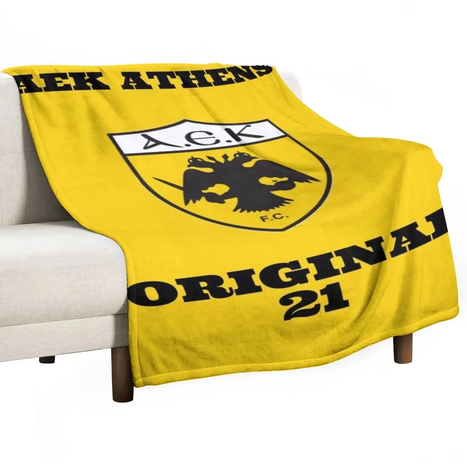 AEK ATHENS FC Throw Blanket Travel For Baby Retros Blankets 75x90cm