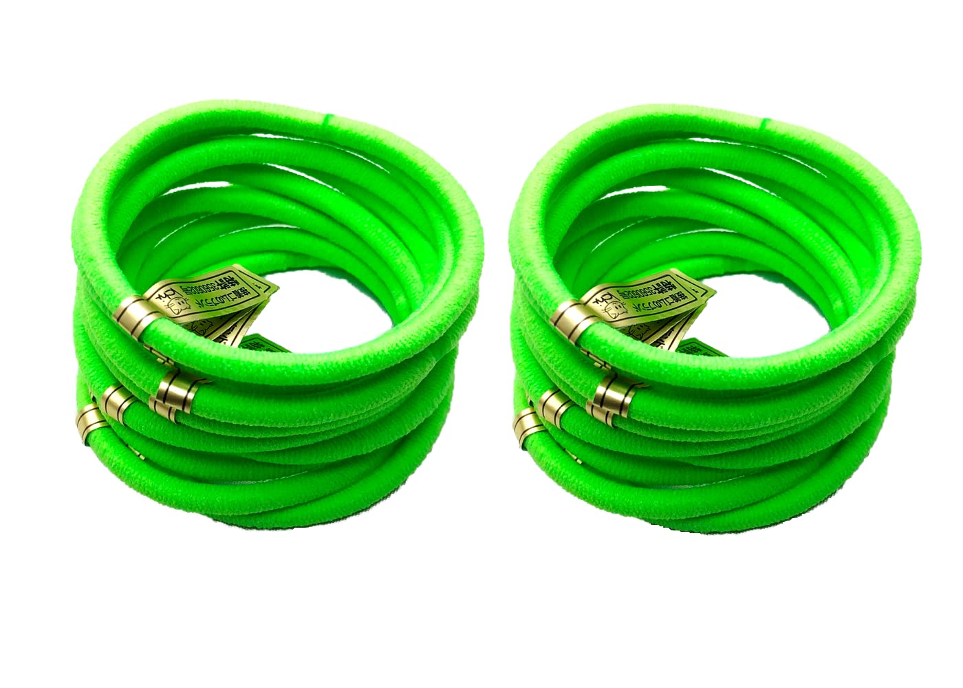 

Сделано в Японии Резинки для волос, Кольцевые резинки, Набор из 20 шт., Флуоресцентно-зеленый, Размер 3560602