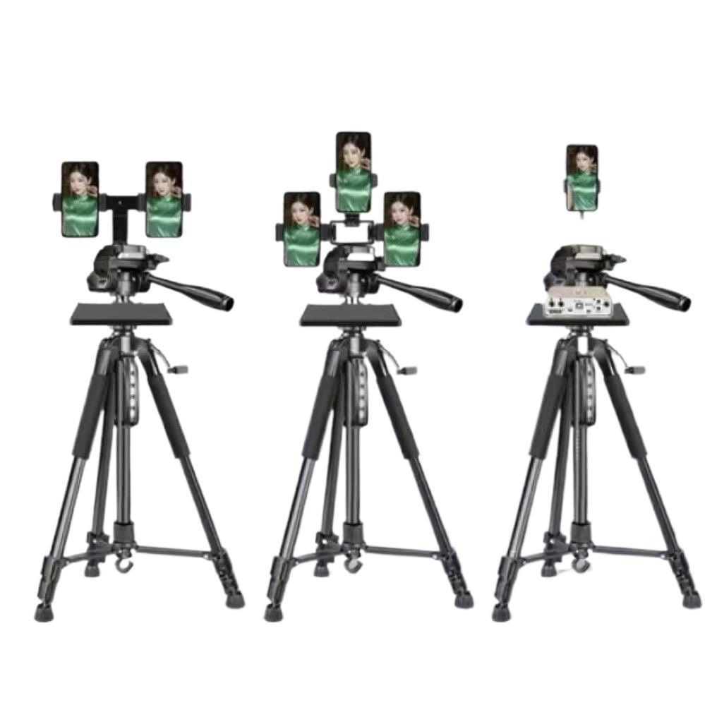 Universelles SLR-Kamera- & Telefonstativ: Makro, Bodenstabilisator mit Dreiecksdesign für Fotografie & Live-Streaming