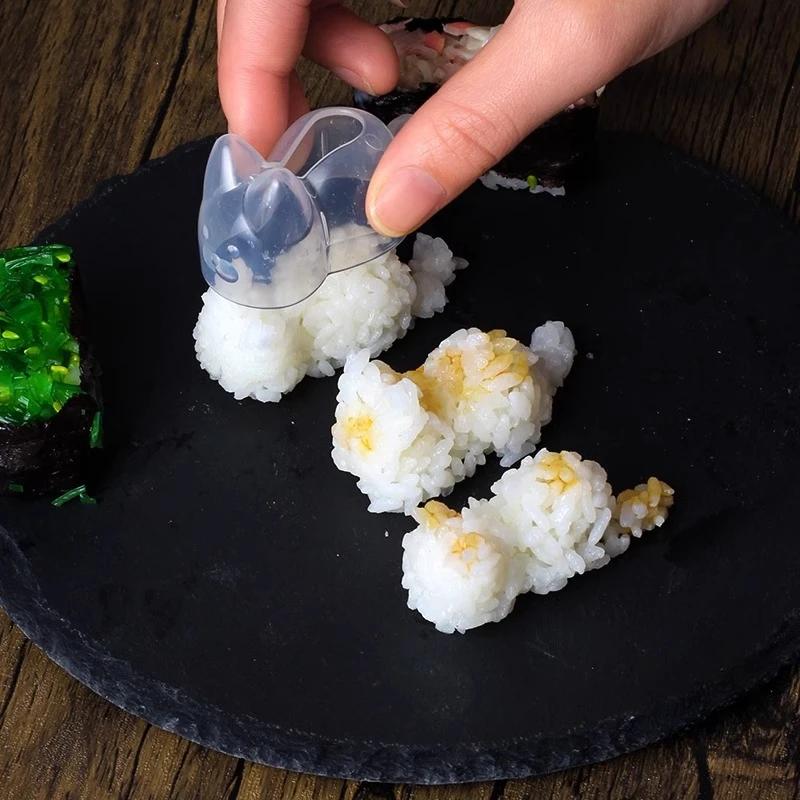 Cat Shape Complementary Maker Food Grade Safety Children Baby Rice Ball Mold Simple Household Kitchen Tools Cat Rice Ball Mold